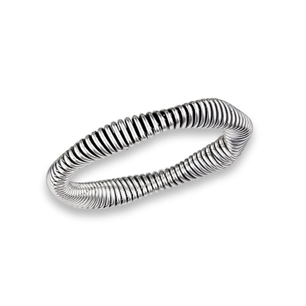 Sterling Silver Modern Spring Ring